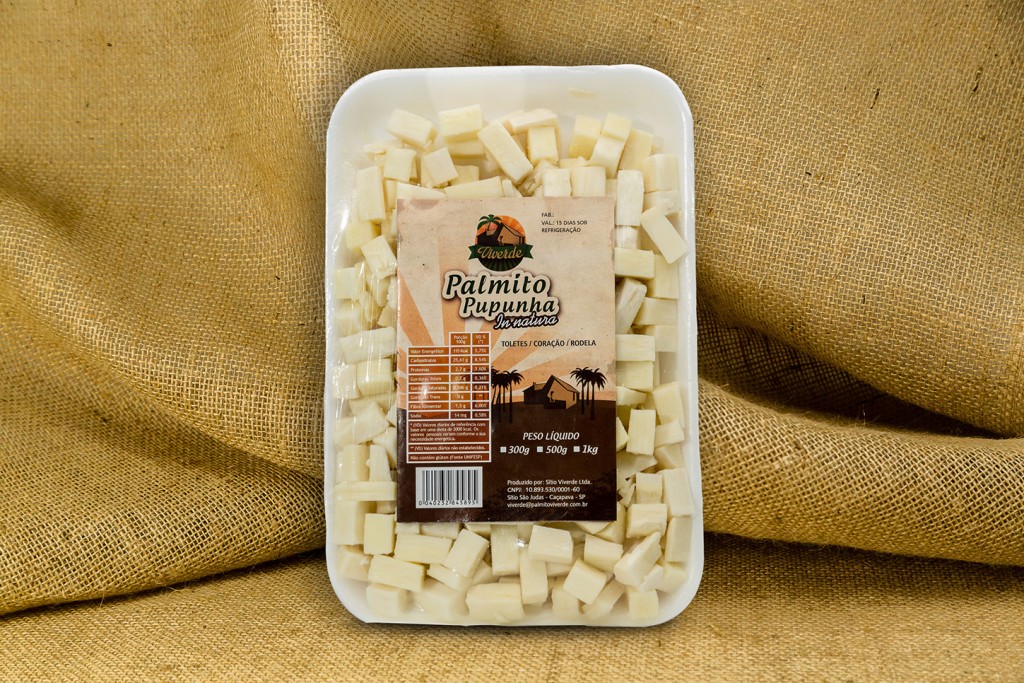 Palmito Pupunha Picado